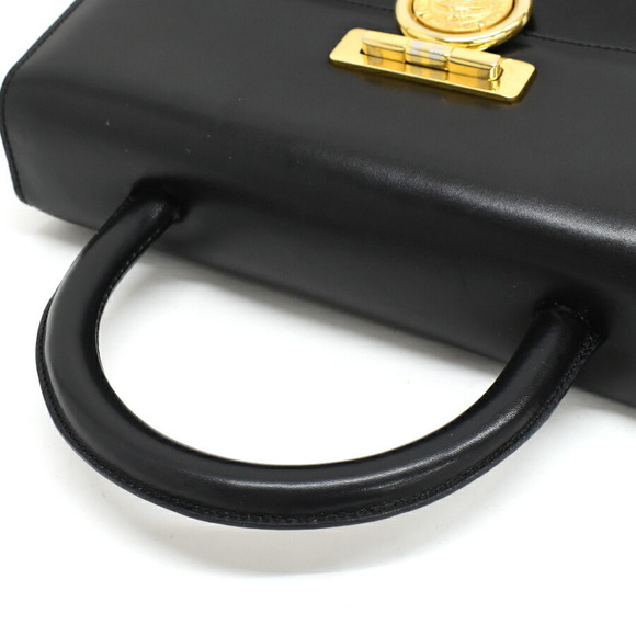 Celine Leather Top Handle Handbag Black - Picture 6 of 9
